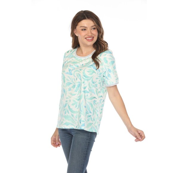 Mint Green Cerulean Leafy Charm Top - Picture 5 of 11